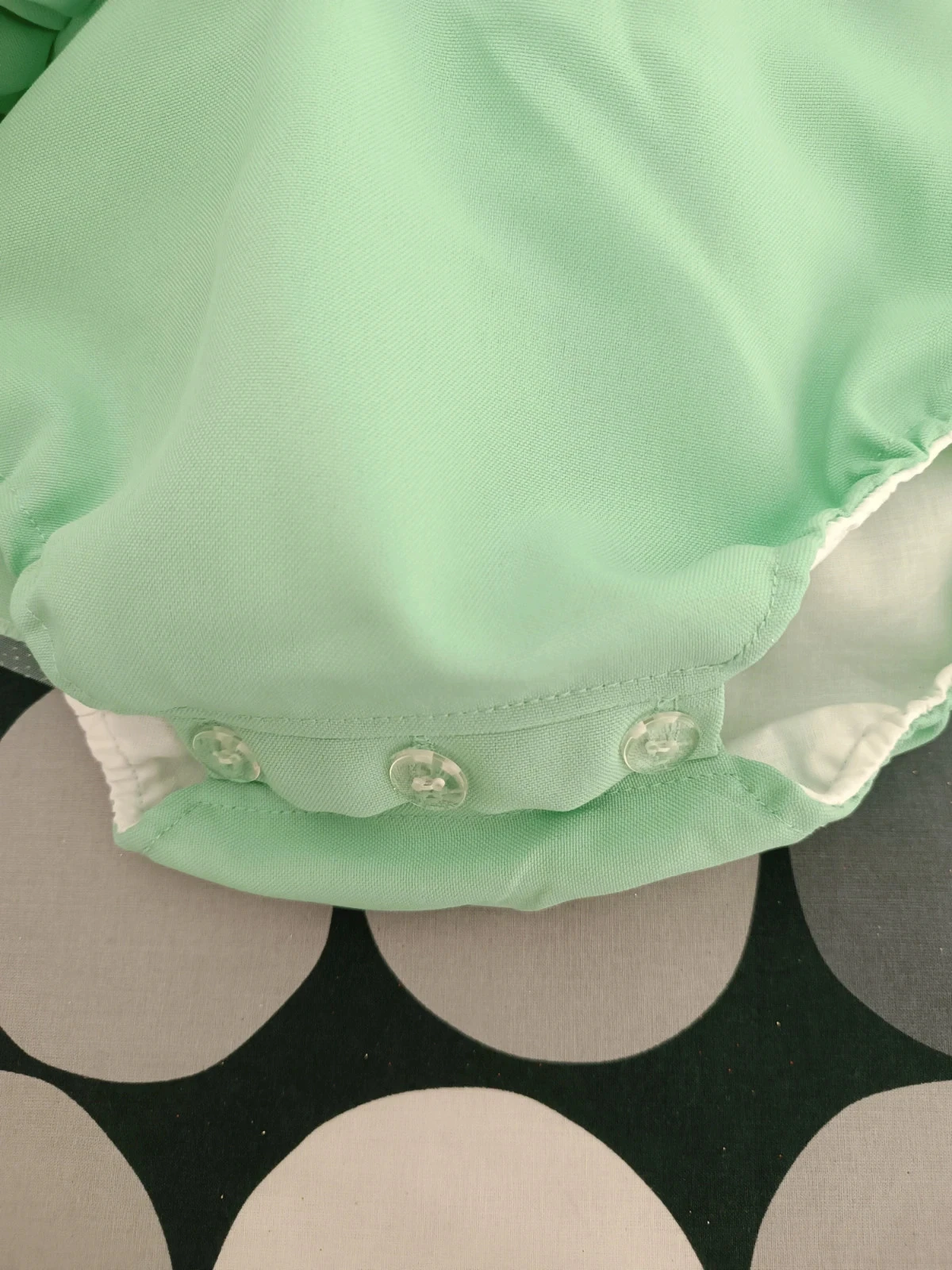 Mint Green shiny dress 💚 | 12 months | Handmade | New with tag – photo 8
